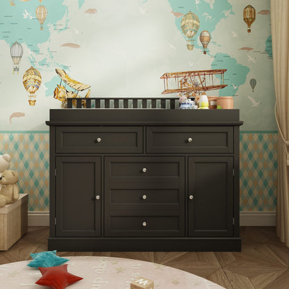 Table à langer à 3 tiroirs avec 2 placards