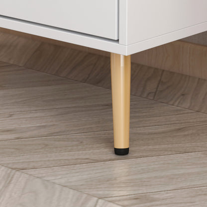 Commode contemporaine polyvalente avec 5 grands tiroirs de rangement 