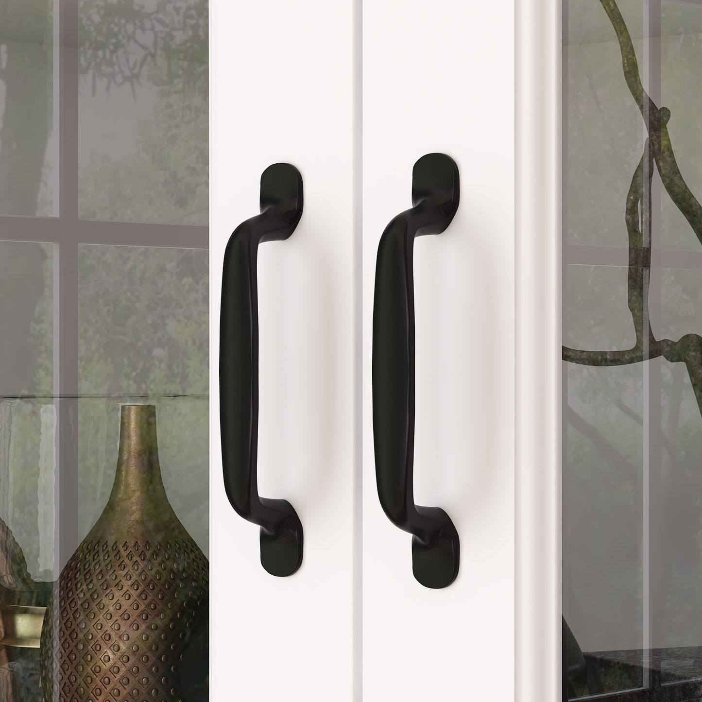 Vitrine en bois pour bureau à domicile, salon