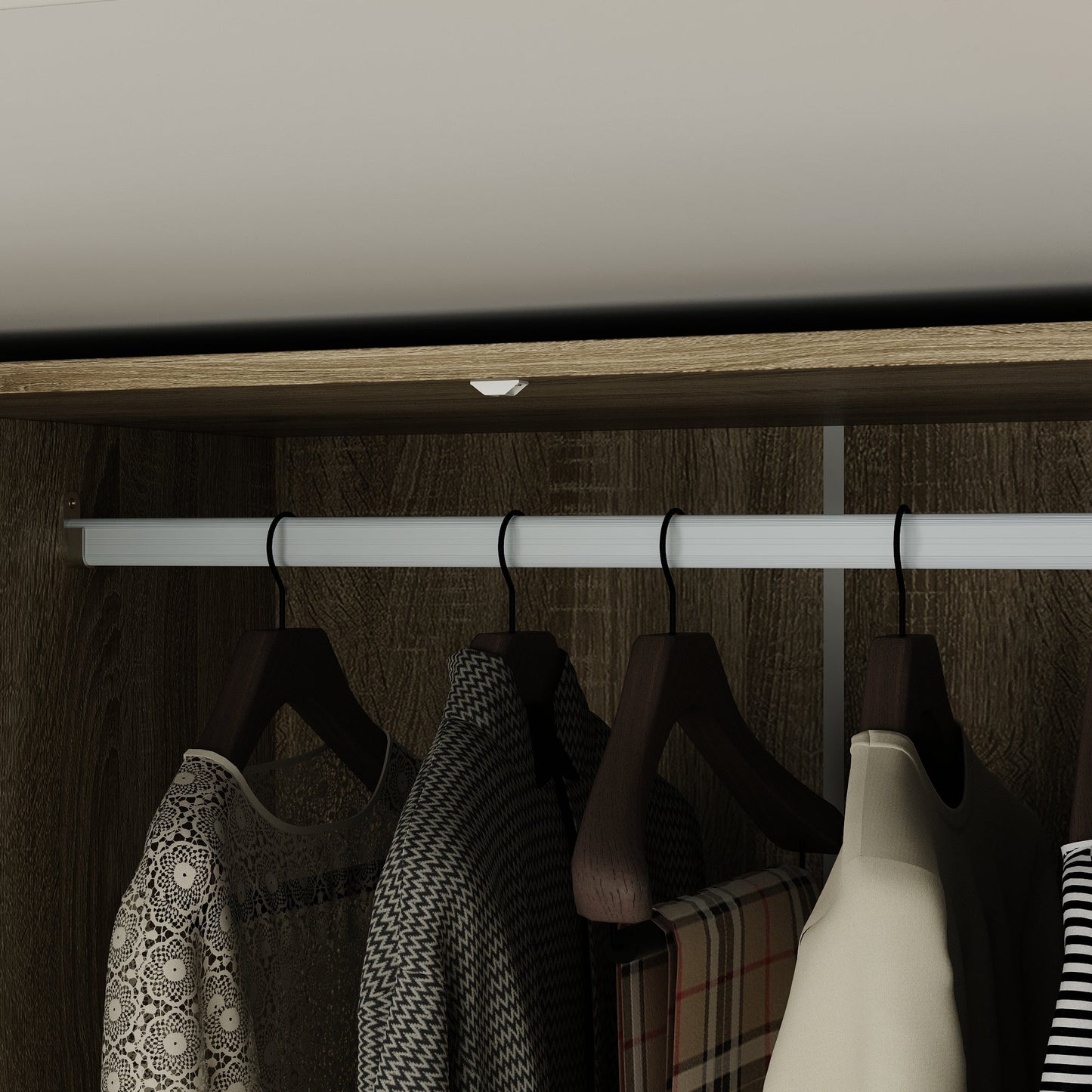 Armoire en bois massif et en panneaux de particules