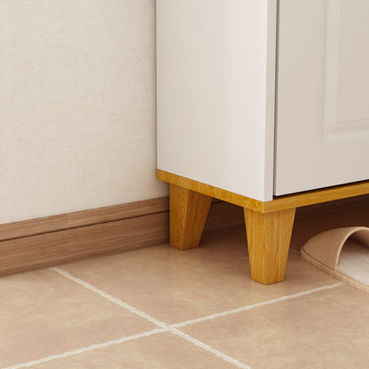 Meuble à chaussures moderne avec 3 compartiments et 1 casier - Organisateur de chaussures pour entrée