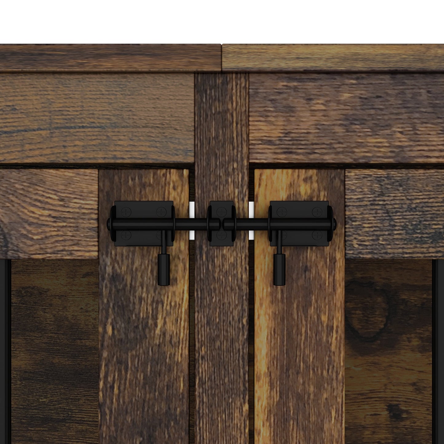 Cage pour animaux de compagnie à double porte de grande taille avec structure renforcée en acier