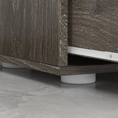 Buffet à 6 tiroirs aspect vieilli avec texture grainée - 150 cm de large