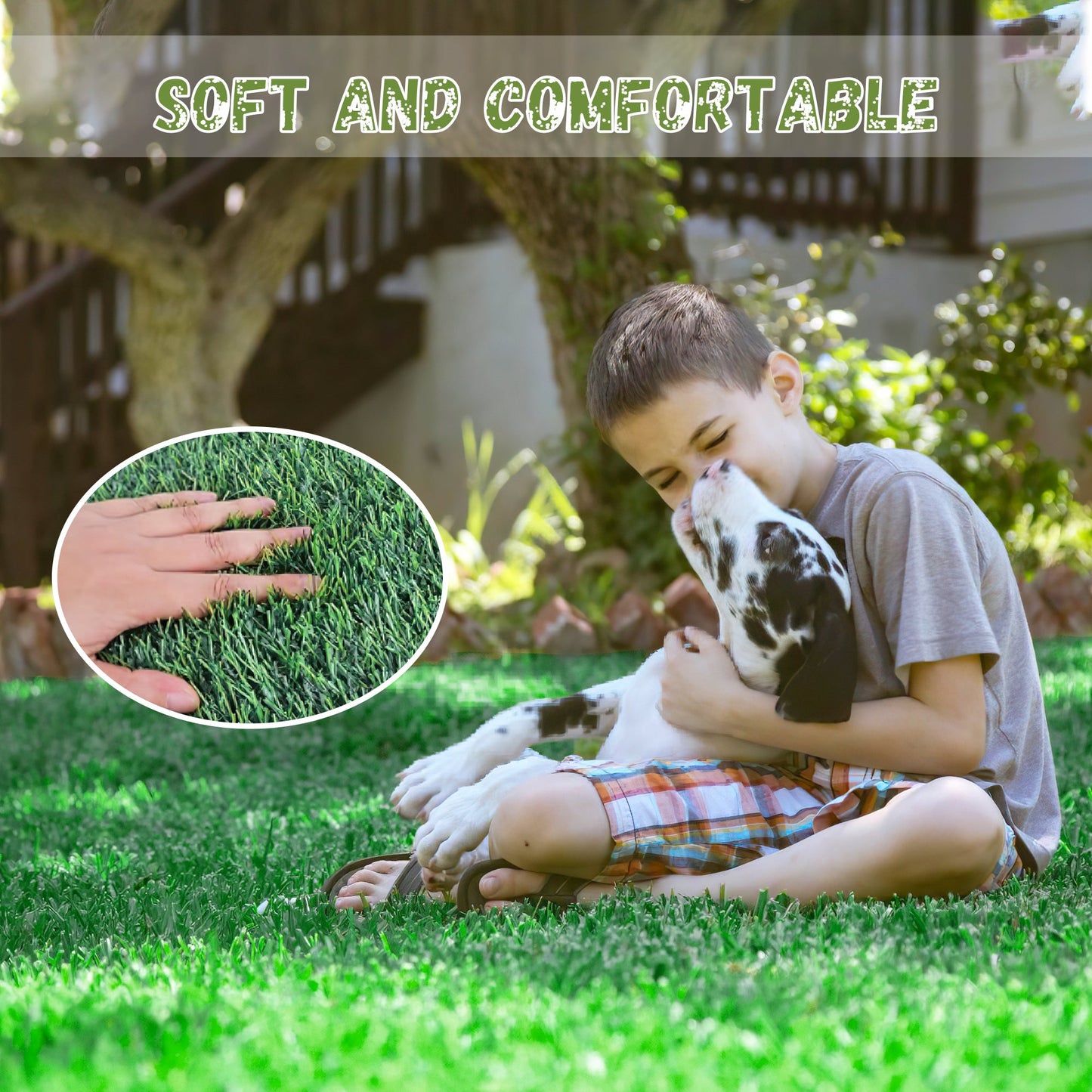 Panneaux de gazon artificiel 120 x 79,2