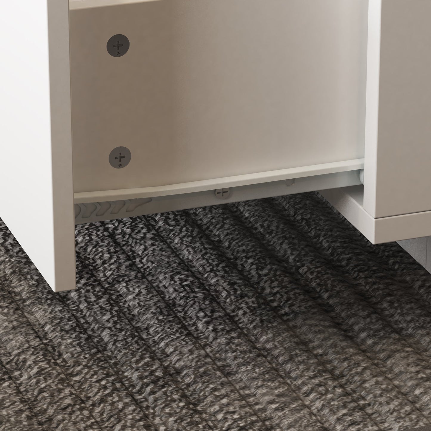 Table basse avec finition en verre au centre