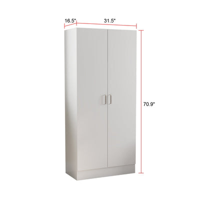 Armoire-penderie à 5 niveaux avec 2 portes
