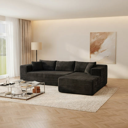 Canapé-lit rembourré de 106 pouces de large avec accoudoirs et deux coussins