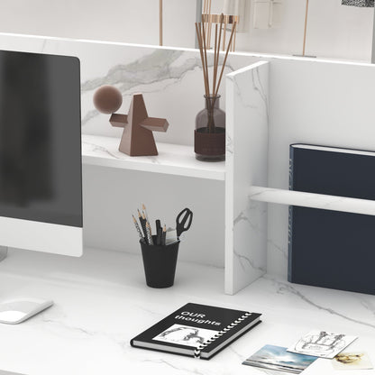 Bureau d'accueil moderne en bois avec armoire de rangement verrouillable, 47 pouces de large. 