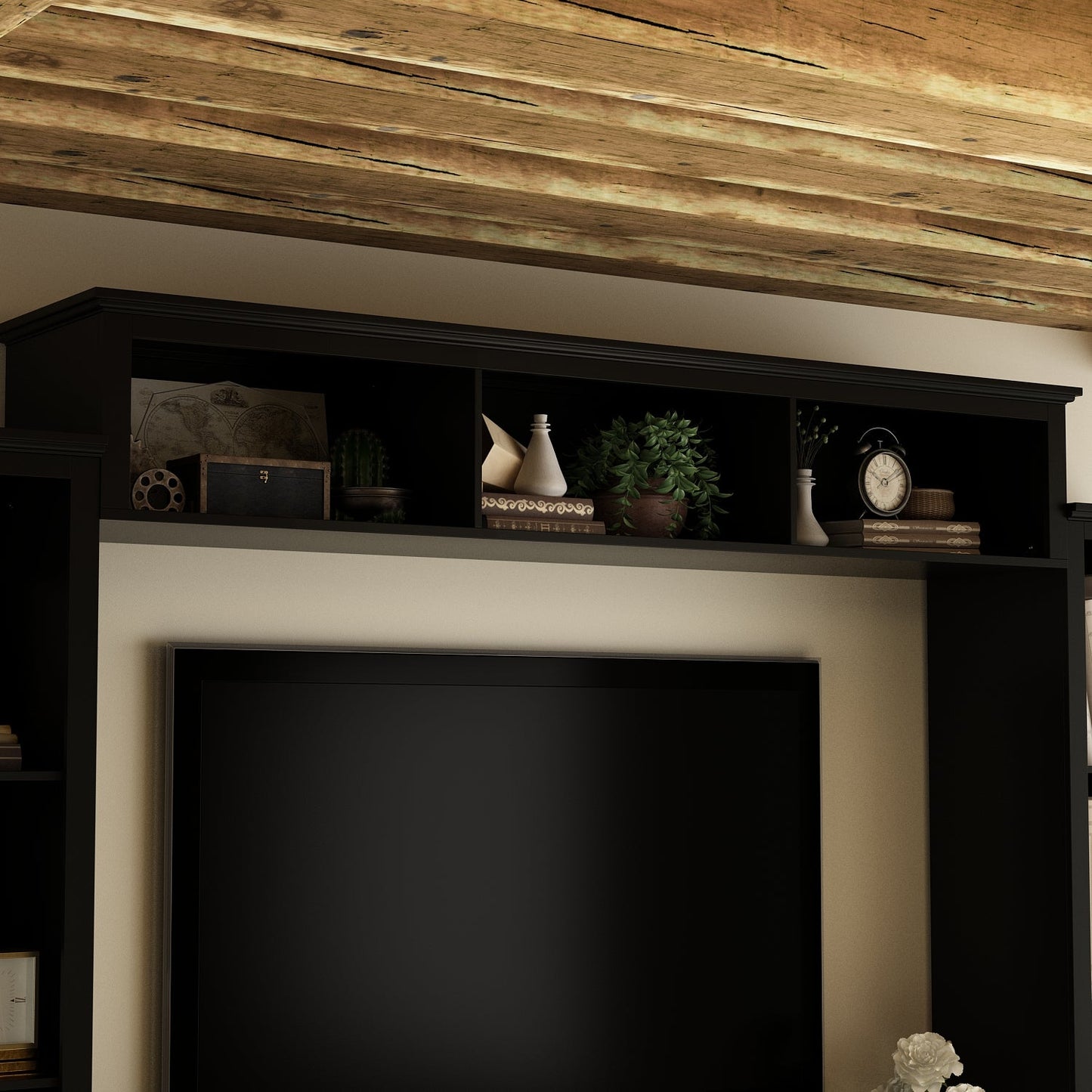 Meuble TV grand centre de divertissement