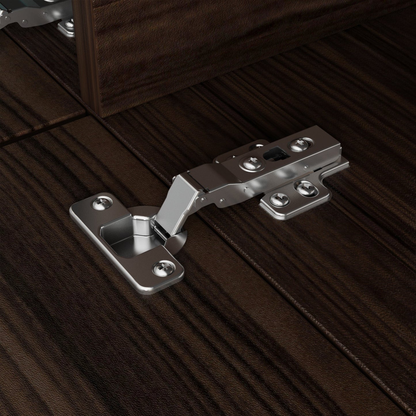 Meuble TV quatre portes à effet bois avec portes abattantes - 95,7 po (largeur)