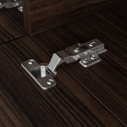 Meuble TV quatre portes à effet bois avec portes abattantes - 95,7 po (largeur)