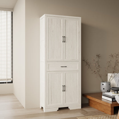 Meuble de rangement modulaire élégant : design épuré et combinaison de compartiments ouverts et fermés.