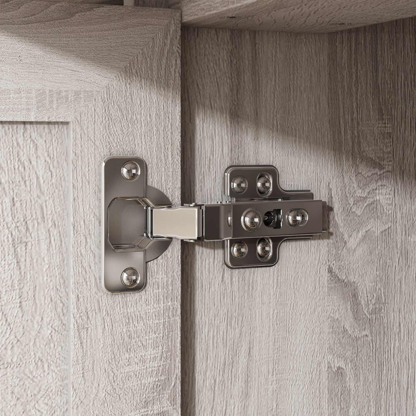 Buffet de 63 pouces avec 3 tiroirs et 4 portes