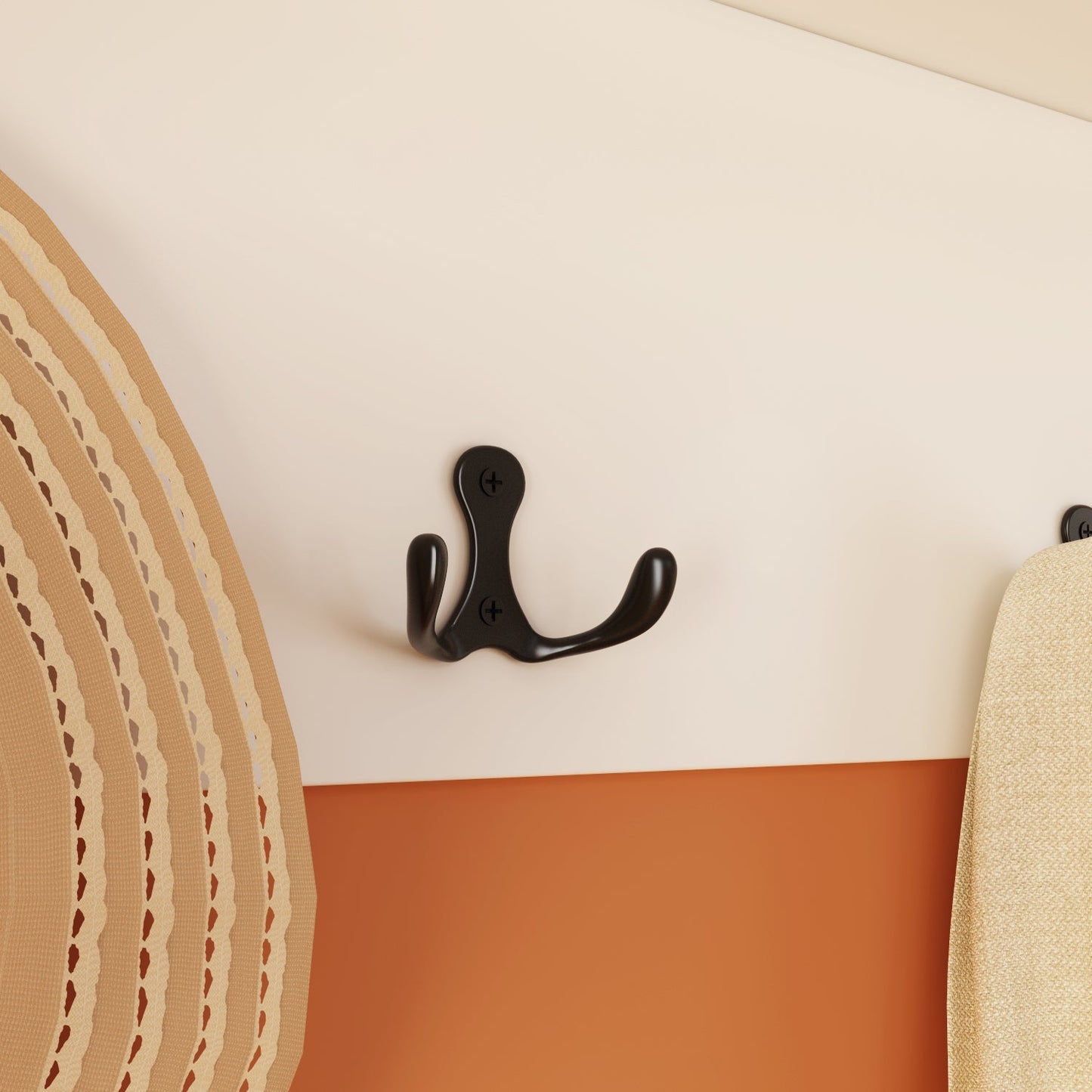 Meuble d'entrée avec étagère, rangement à chaussures et armoire à manteaux.