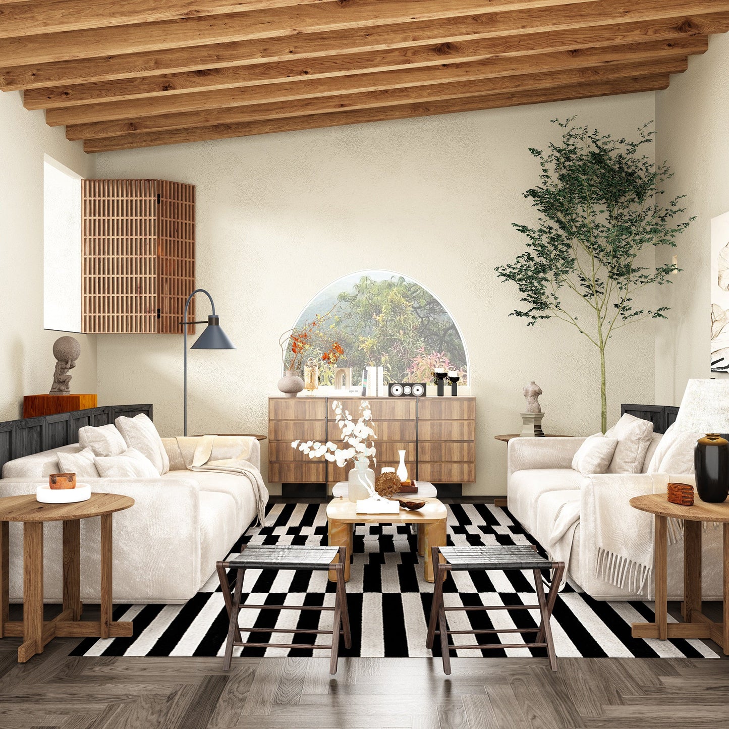 Commode moderne en bois à 9 tiroirs - Solution de rangement élégante pour la chambre et le salon