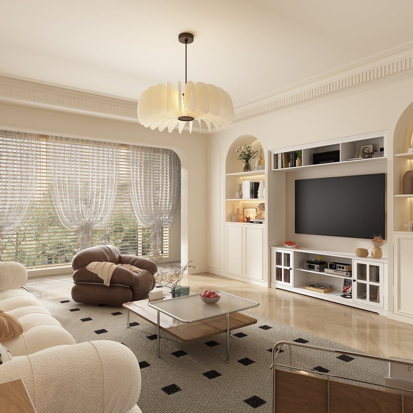 Meuble TV grand centre de divertissement