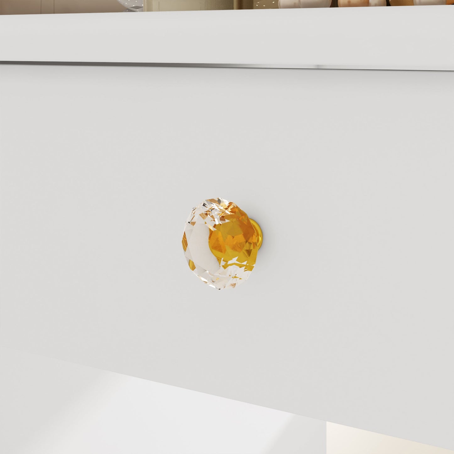 Coiffeuse avec miroir et lampe