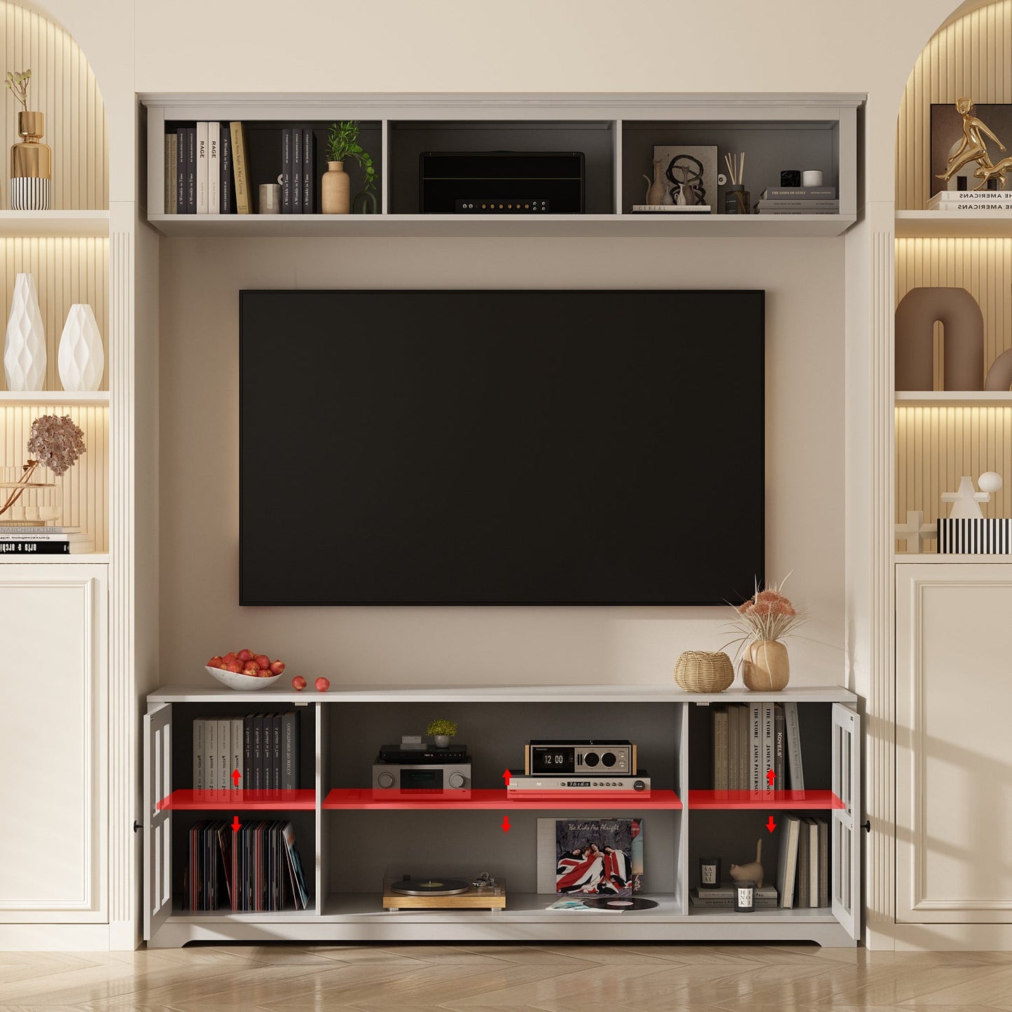 Meuble TV grand centre de divertissement