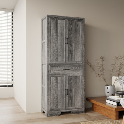 Meuble de rangement modulaire élégant : design épuré et combinaison de compartiments ouverts et fermés.