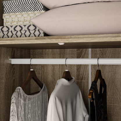 Armoire de style rustique avec 4 portes tressées en vigne