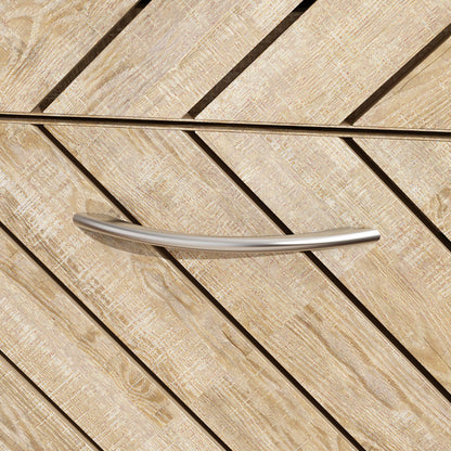 Meuble à chaussures vieilli avec 3 tiroirs rabattables pour entrée et couloir 