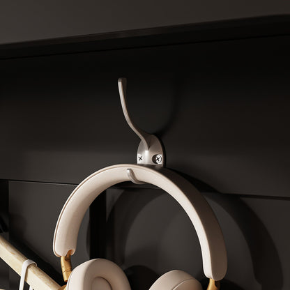 Meuble d'entrée 3 en 1 avec étagère à chaussures, porte-manteau et banc de rangement