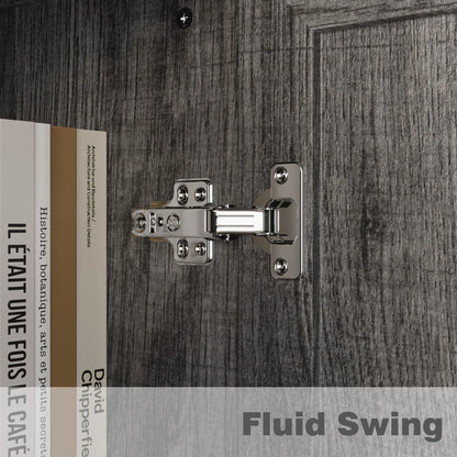 Meuble de rangement modulaire élégant : design épuré et combinaison de compartiments ouverts et fermés.