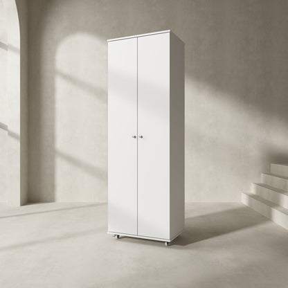 Meuble à chaussures à 8 niveaux avec 2 portes 