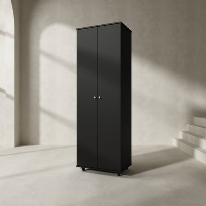 Meuble à chaussures à 8 niveaux avec 2 portes 