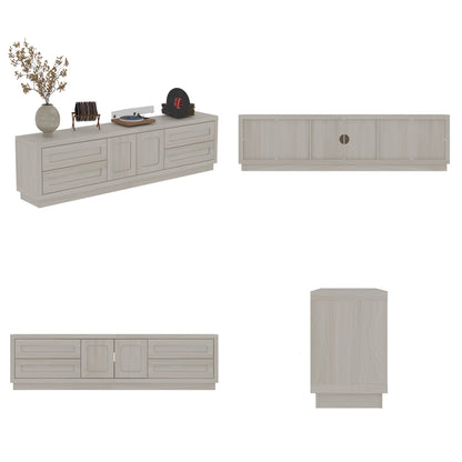 Meuble TV 4 tiroirs 67'' L Centre multimédia