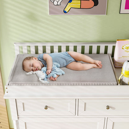 Commode-table à langer pour bébé – 7 tiroirs de rangement pour couches et vêtements