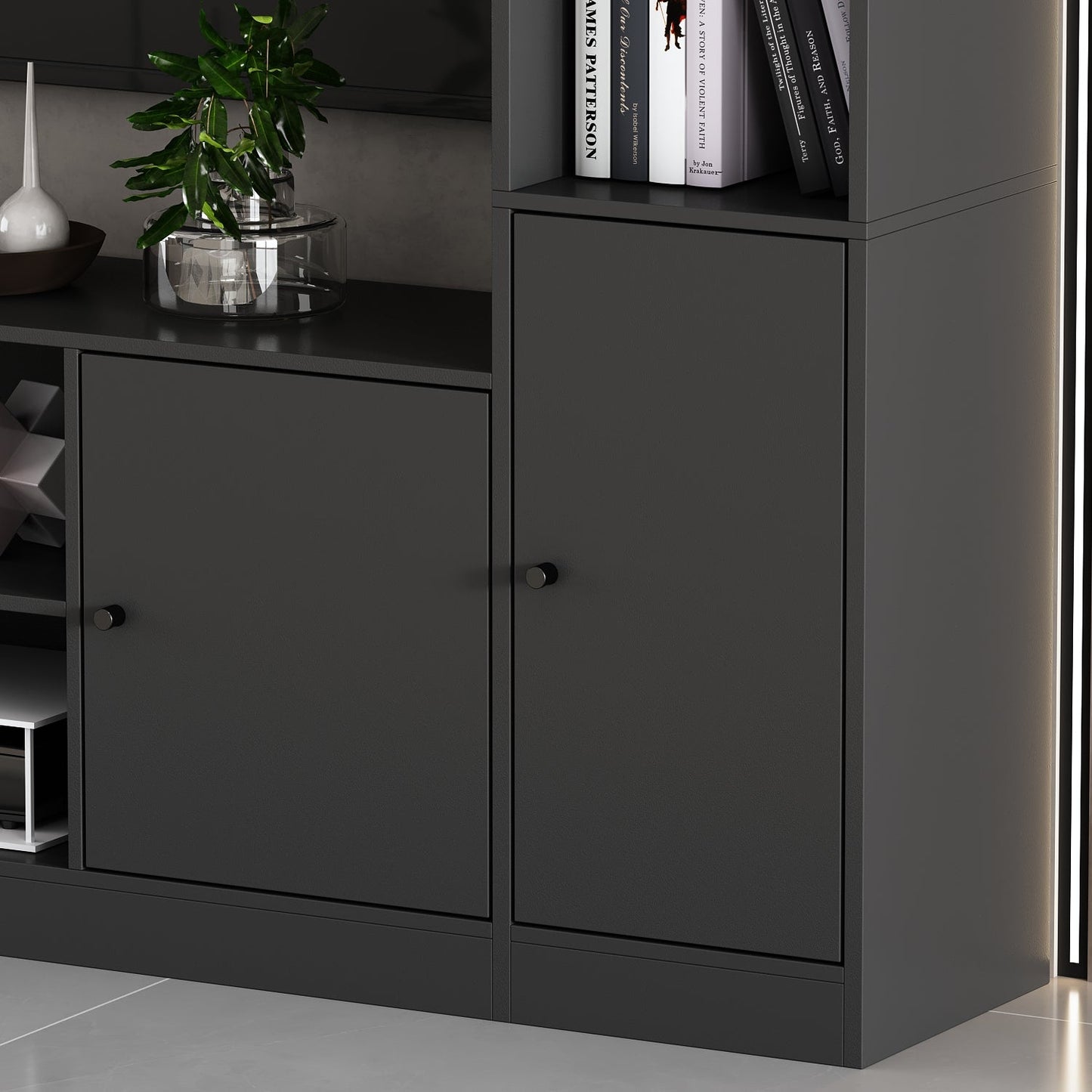 Centre de divertissement moderne de 81,1 pouces