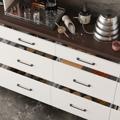 Buffet de cuisine de grande taille (94,5 po) avec garde-manger intégré