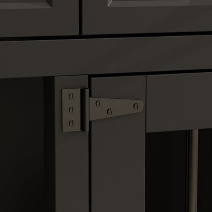 Grand meuble pour cage de chien avec 4 tiroirs et séparateurs