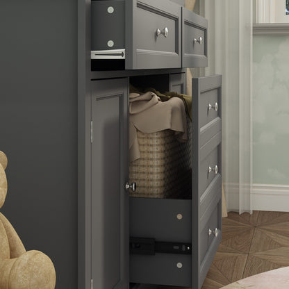 Table à langer à 3 tiroirs avec 2 placards