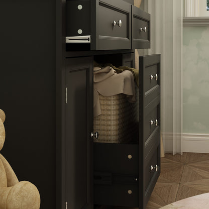 Table à langer à 3 tiroirs avec 2 placards