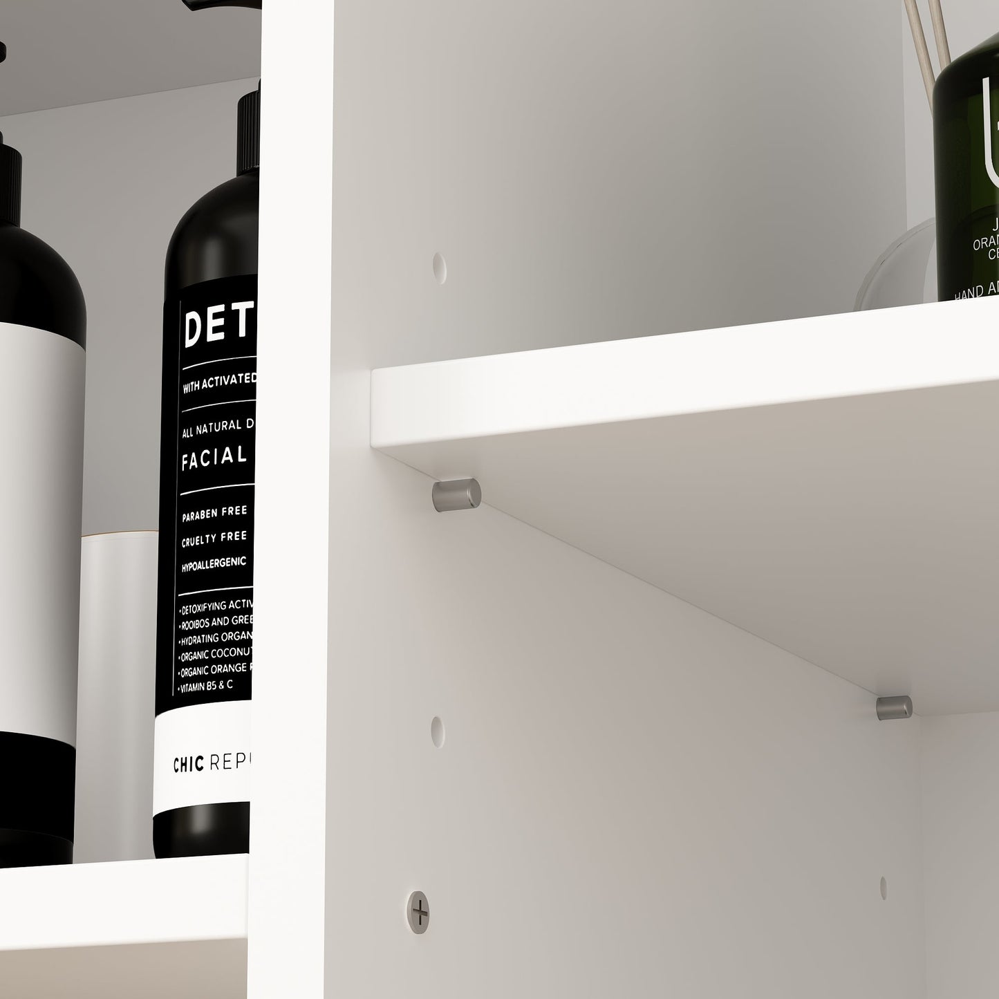 Meuble de salle de bain élégant avec finition blanche