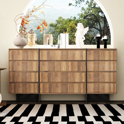 Commode moderne en bois à 9 tiroirs - Solution de rangement élégante pour la chambre et le salon