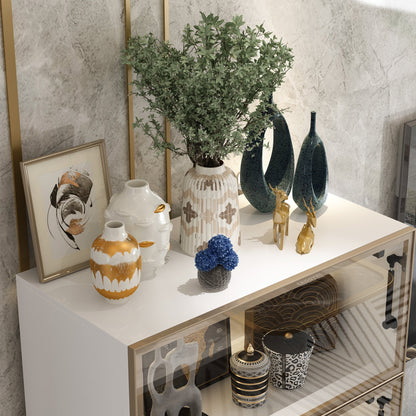 Vitrine vitrée à 4 niveaux avec éclairage LED