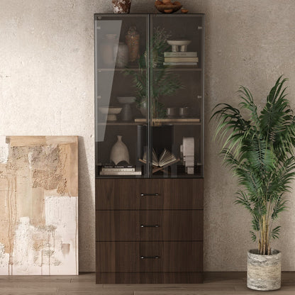 Bibliothèque combinée avec éclairage LED