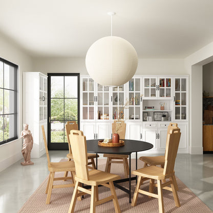 Vitrine d'angle avec étagère de rangement et bibliothèque, combinant 4 portes vitrées et 2 tiroirs