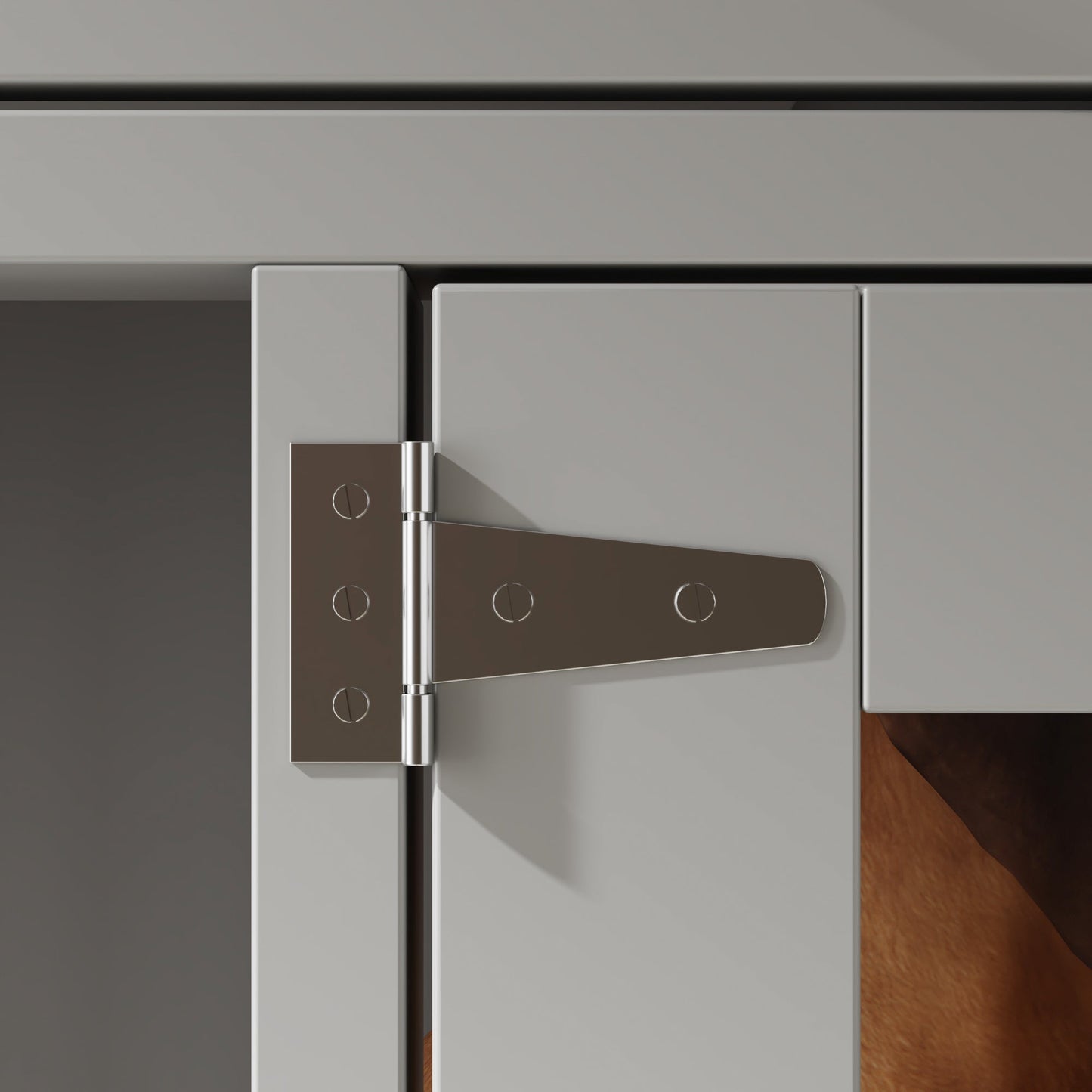 Grande cage en bois pour chien avec 2 tiroirs et séparateurs