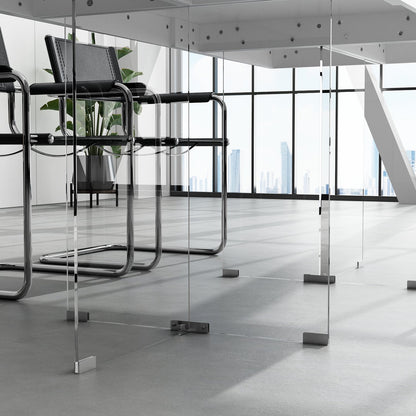 Bureau à piètement en verre