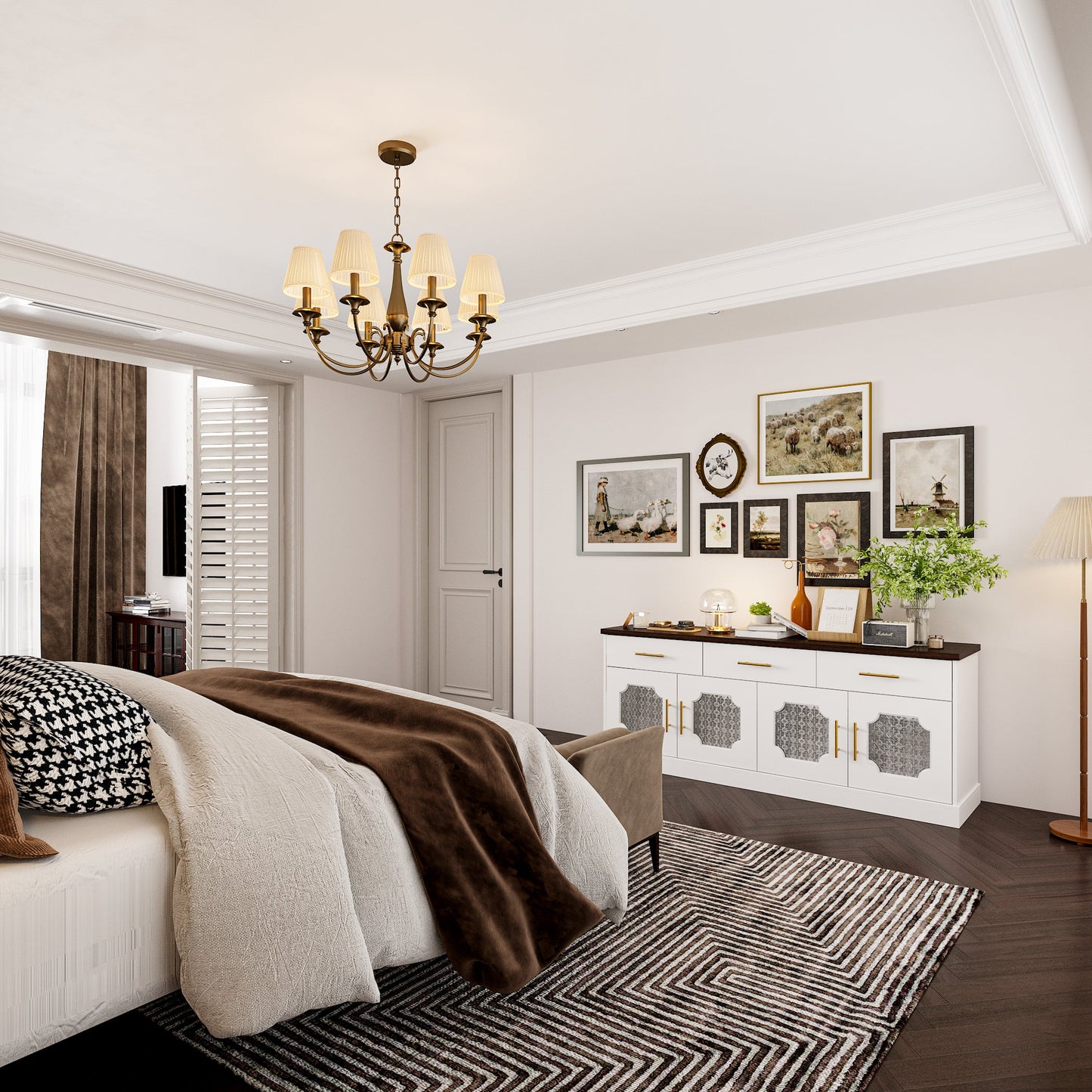 Buffet/meuble de rangement de 63 po de largeur