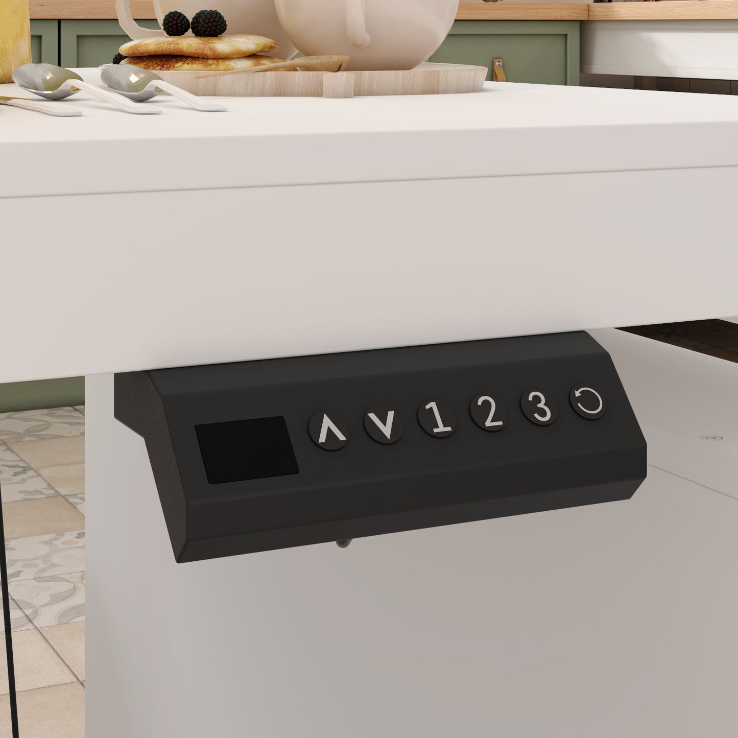 Îlot de cuisine relevable