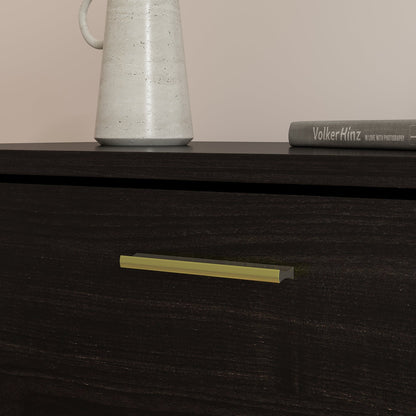 Commode contemporaine polyvalente avec 5 grands tiroirs de rangement 