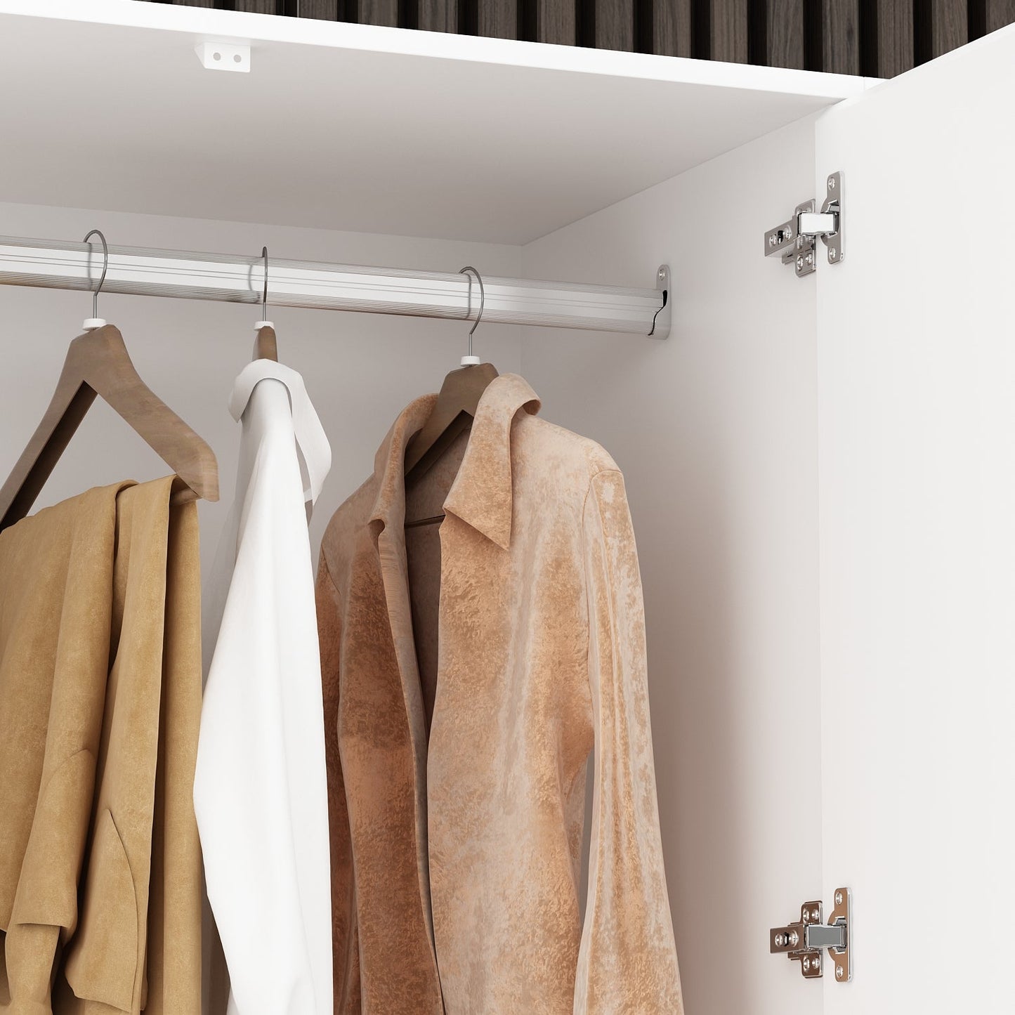 Armoire en bois massif et en panneaux de particules