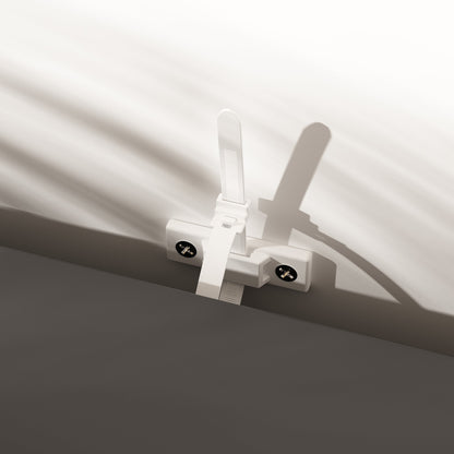 Enclos moderne pour bac à litière pour chat avec serrure et portes en sisal