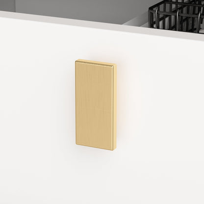 Table de chevet noire avec pieds en métal doré et 3 tiroirs