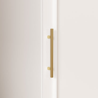 Armoire modulaire de grande taille (74,8 cm) avec portes et tiroirs en verre